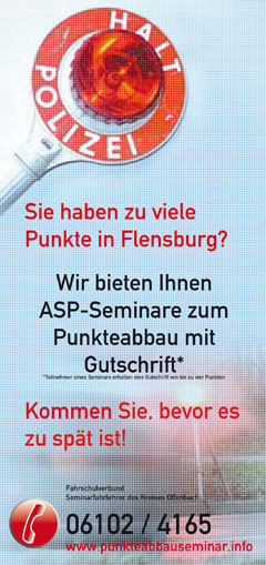 [ ASP Punkteabbauseminare des Fahrlehrerverbandes des Kreis Offenbach ]